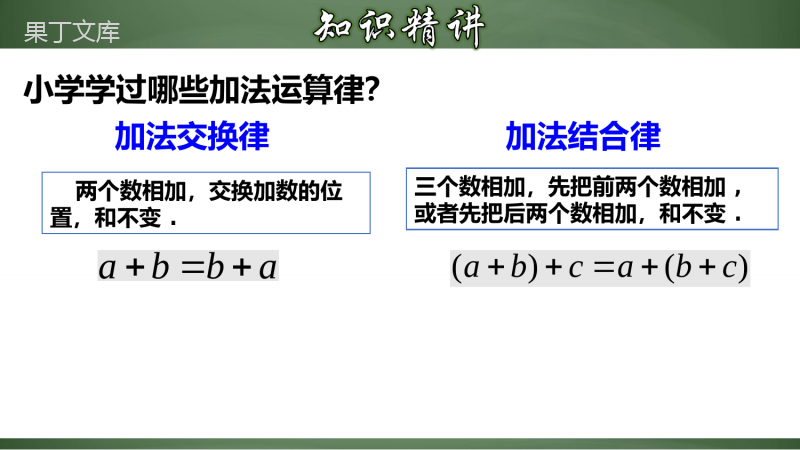 有理数加法的运算律及运用(课件)-七年级数学上册教材配套教学精品课件+分层练习(人教版)-(1)