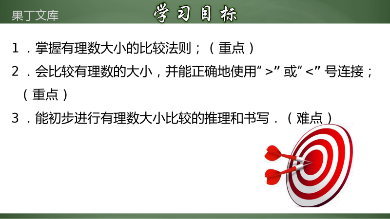 有理数大小的比较(课件)-2022-2023学年七年级数学上册教材配套教学课件+分层练习(人教版)