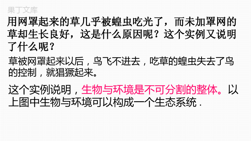 生物与环境组成生态系统-2022-2023学年七年级生物名师精讲课件(人教版七上)