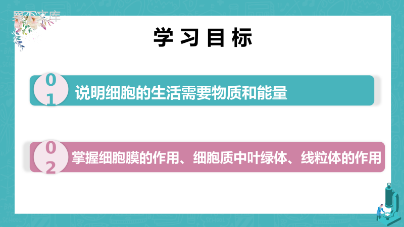 细胞的生活-2022-2023学年七年级生物名师精讲课件(人教版七上)