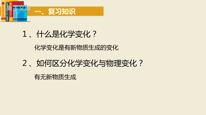 鲁教版化学八年级《体验化学探究》PPT课件