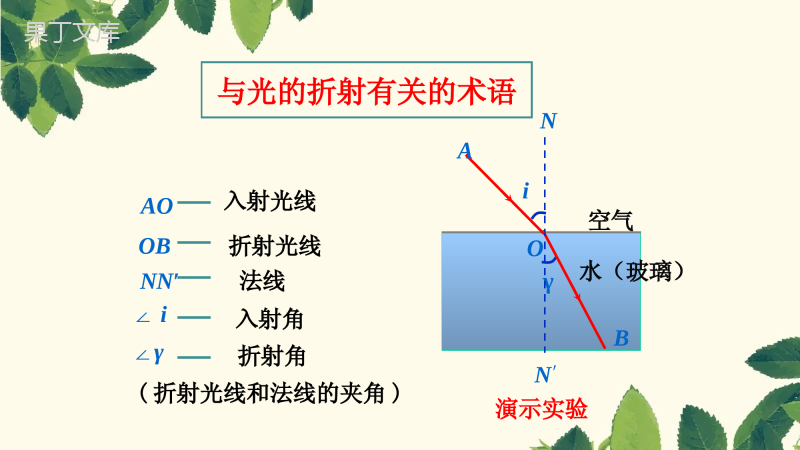 《光的折射》课件--2022-2023学年人教版物理八年级上册