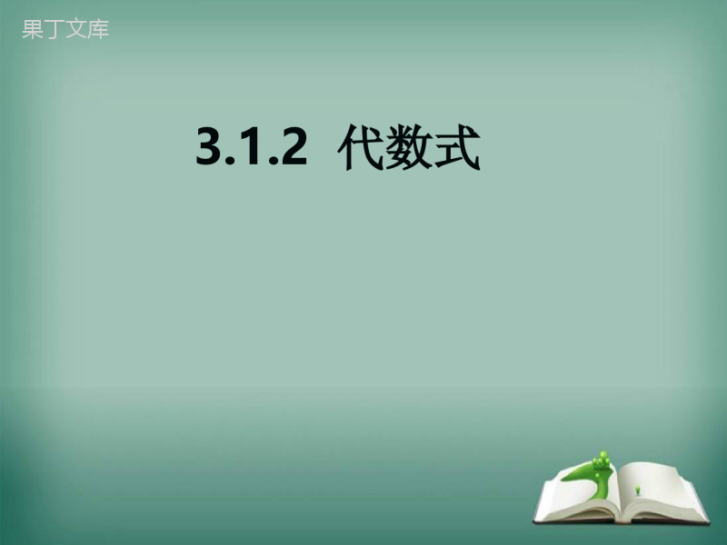 【精选备课】2022-2023学年华师大版数学七年级上册---代数式-课件