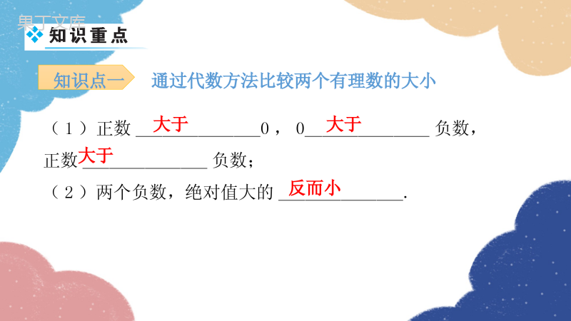 人教版数学七年级上册-第一章-有理数-有理数的大小比较-课件(共20张PPT)