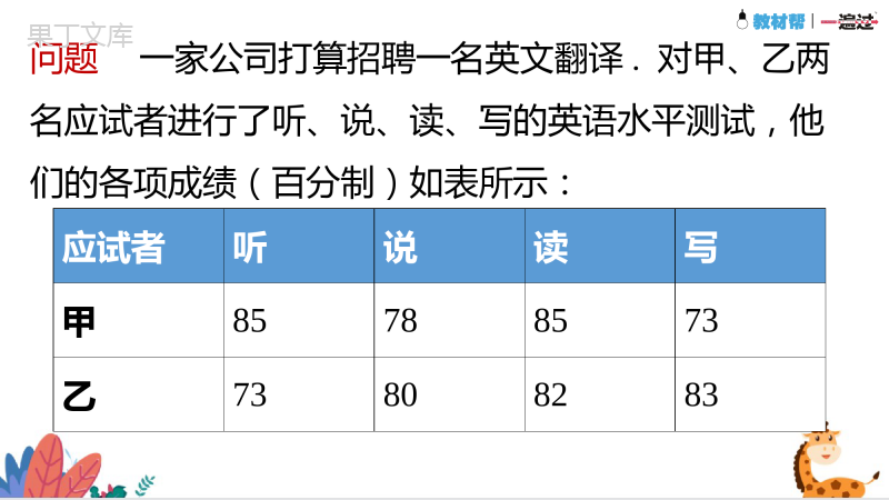 第1课时-平均数(课件)-2022-2023学年八年级数学上册同步精品课堂(北师大版)