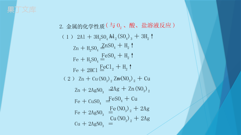 第六章-金属专项训练-2022-2023学年科粤版九年级化学-