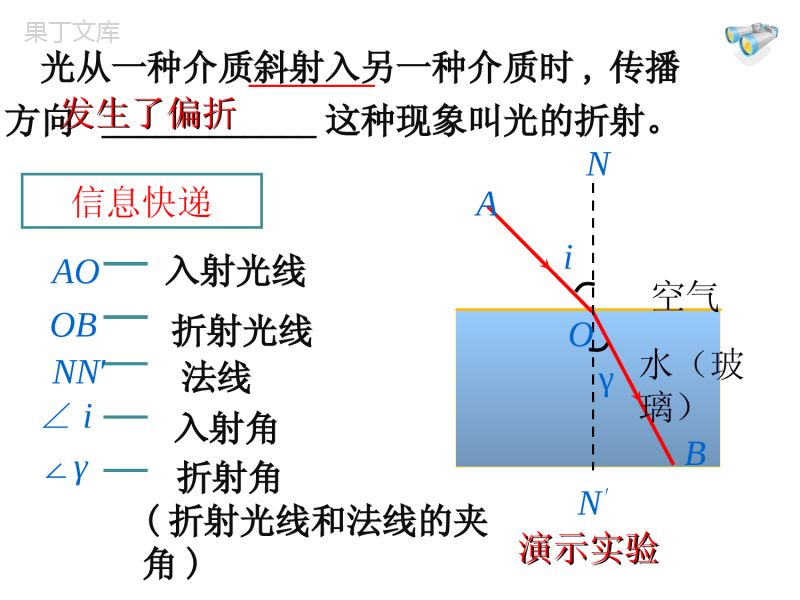 第四节光的折射