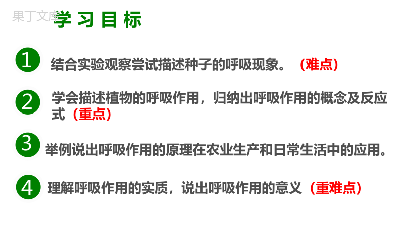 绿色植物的呼吸作用-2022-2023学年七年级上册生物同步高效优质课件(济南版)