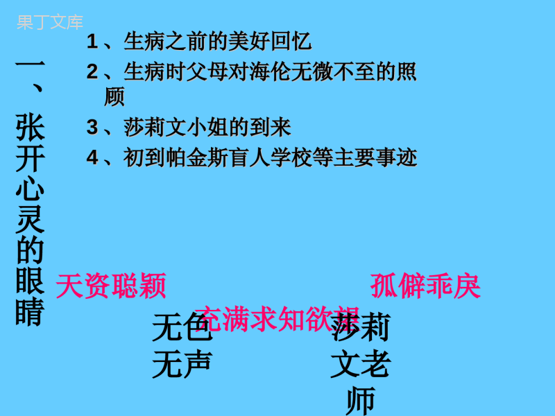 《假如给我三天光明》ppt课件