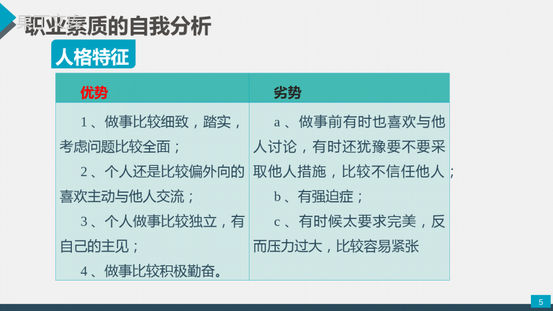 大学生护理职业生涯规划ppt课件