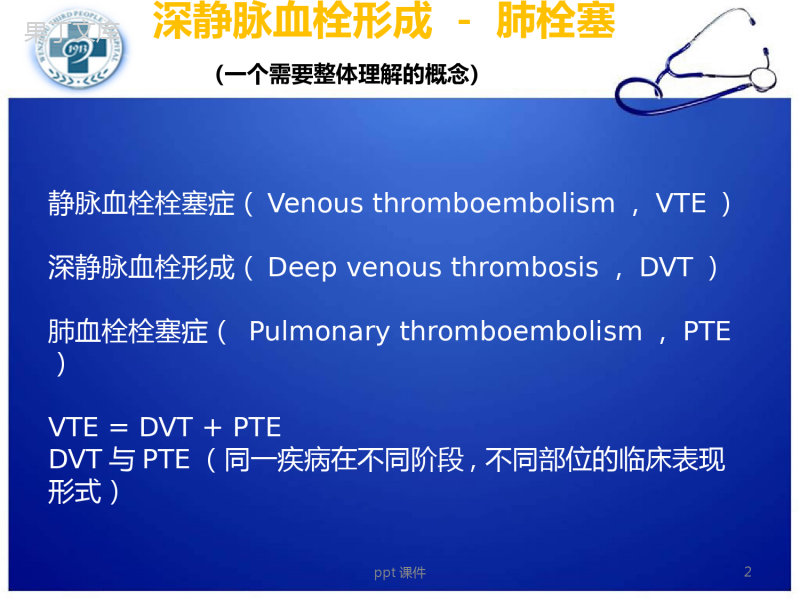 深静脉血栓预防及护理--ppt课件