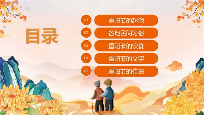 重阳节主题班会ppt课件(图文)